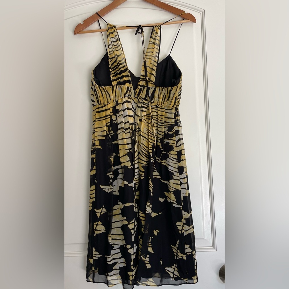 BCBG Yellow Zebra Print Cocktail Dress - Picture 4 of 7